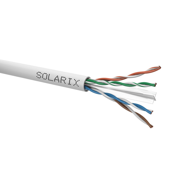 Zdjęcie produktu: KABEL SKRĘTKA SOLARIX CAT.6 U/UTP PVC (305m)